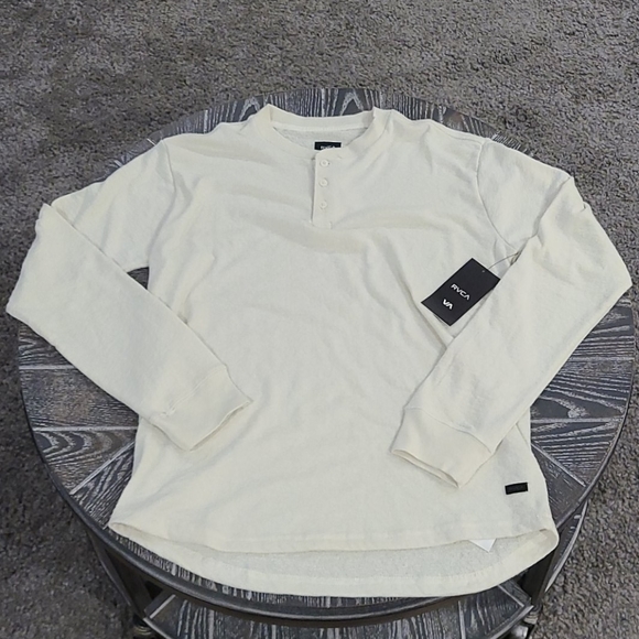 RVCA Mens Lavish Long Sleeve Henley Shirt